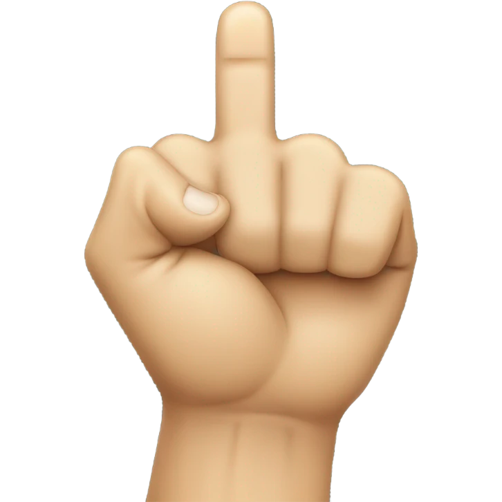 a fist facing up with index finger extended emoji