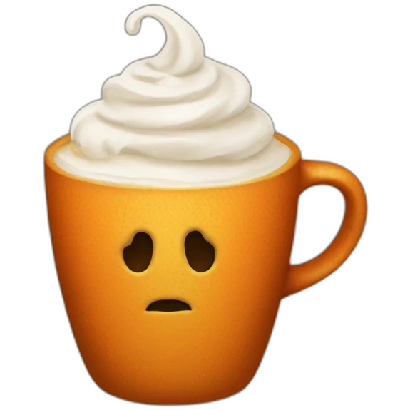 ghosty pumpkin spice latte emoji