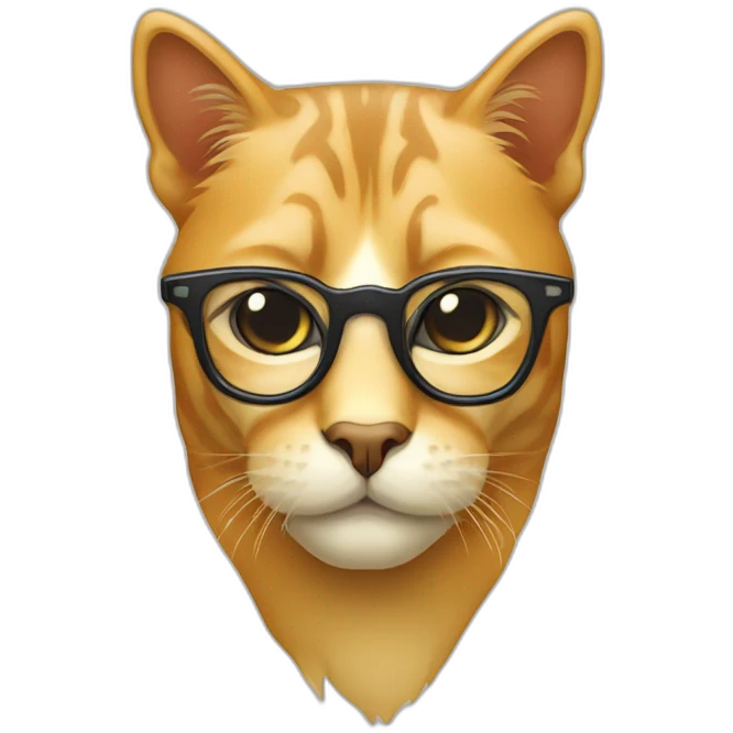 Lunettes en forme œil de chat emoji