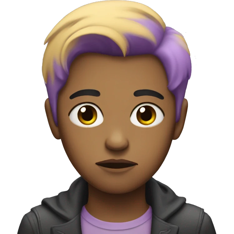 non-binary sad person emoji