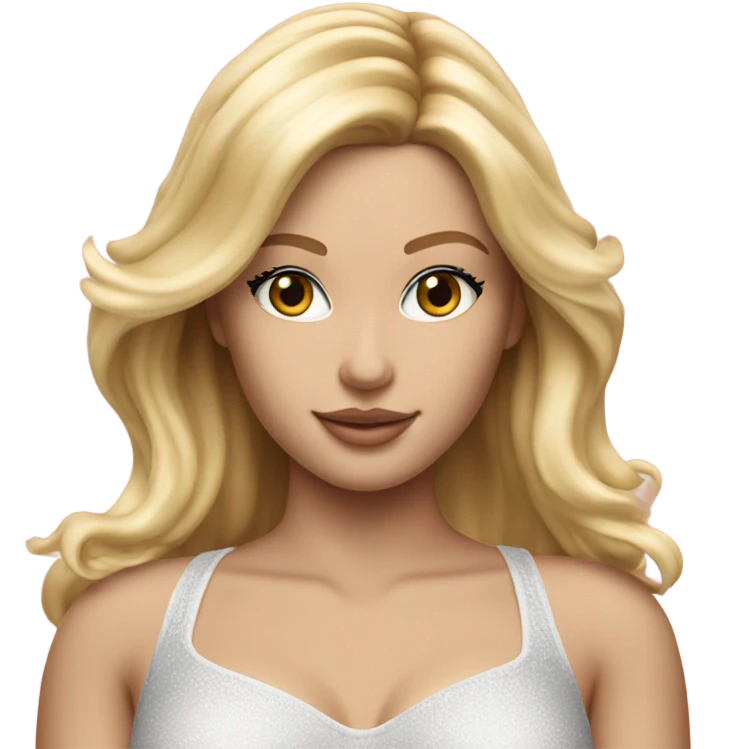 hyper realistic blonde victoria secret model emoji