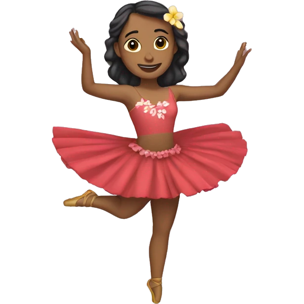 bailarina de hula emoji