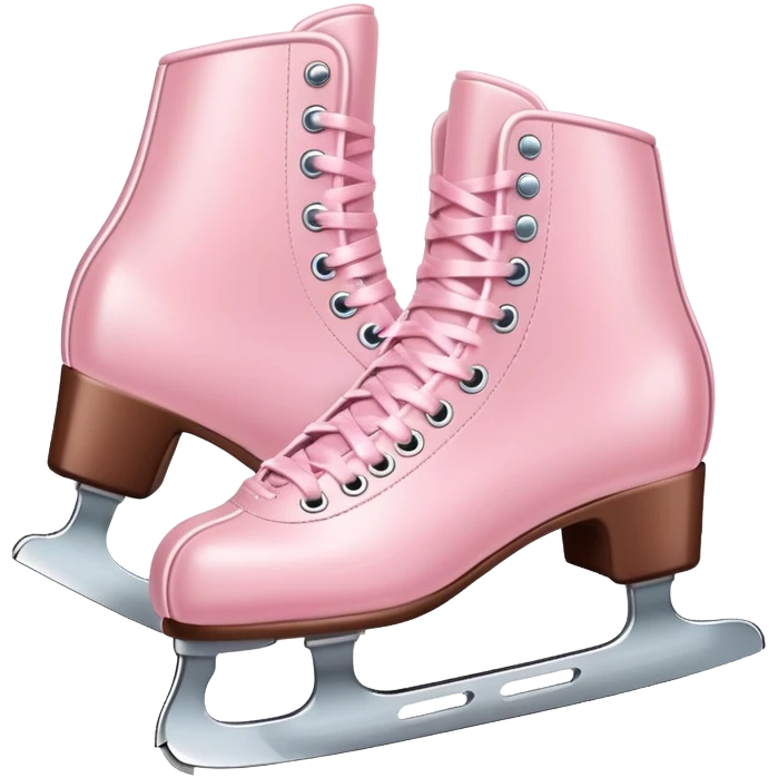 pastel pink ice skates emoji