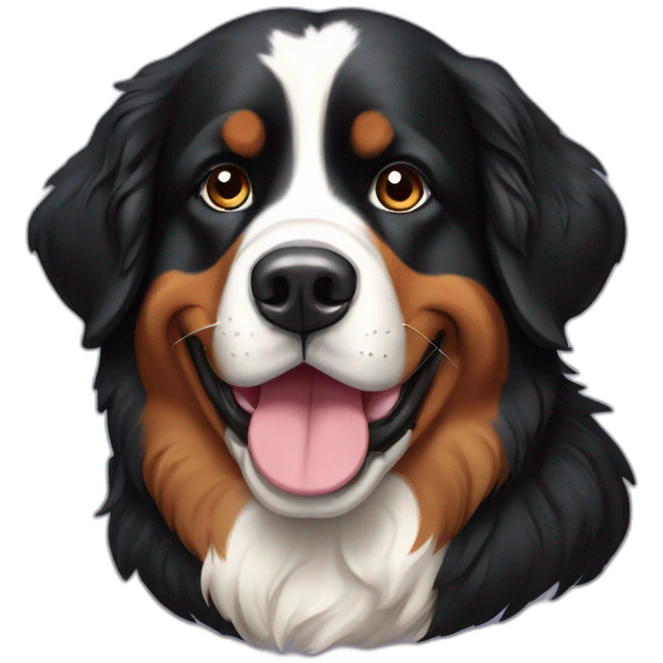 Bernese Mountain Dog old emoji