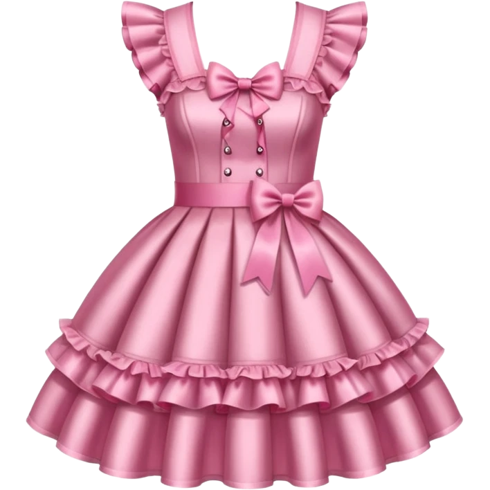 Lolita dress, glitter emoji
