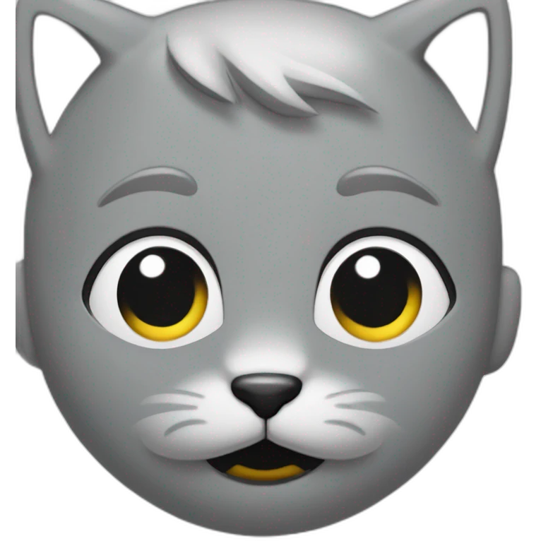 un chat gris chokbar emoji
