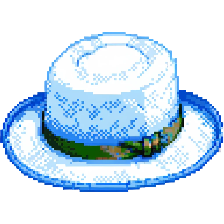 Синяя панамка со шнурком, no background emoji