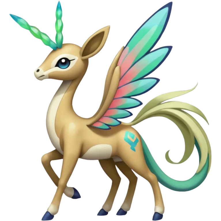 Faerie-Mare-Mezprit-Meloetta-Palkia-Pokémon, full body emoji