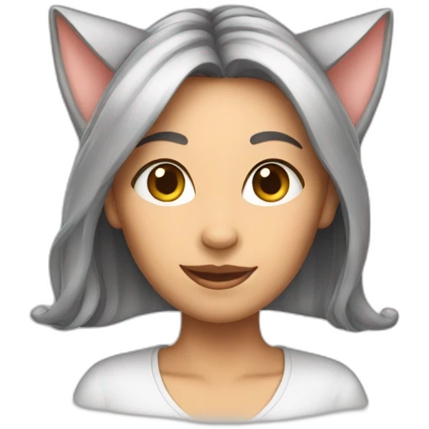 Women with kittens ears emoji