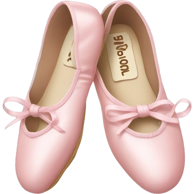Pale pink ballet shoes emoji
