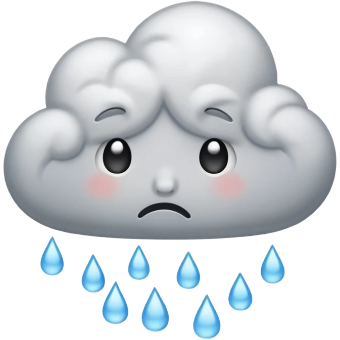 A sad cloud emoji emoji
