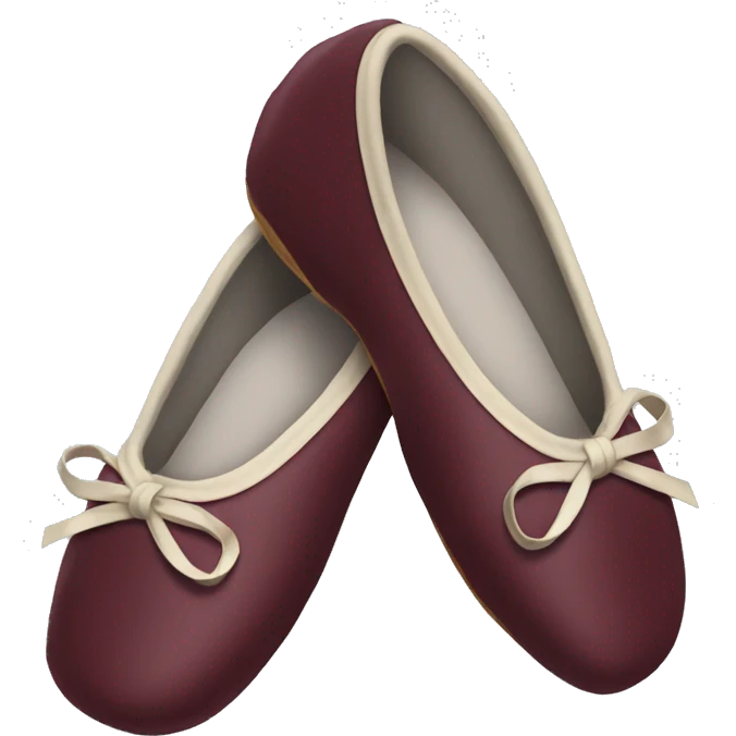 maroon ballet shoes  emoji