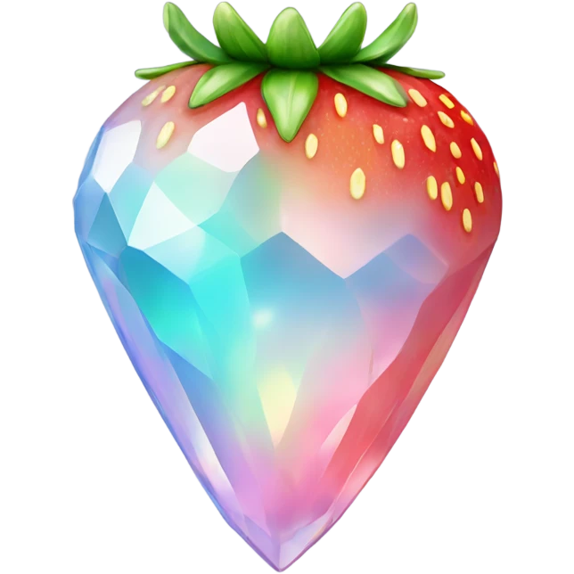 opal crystal strawberry emoji