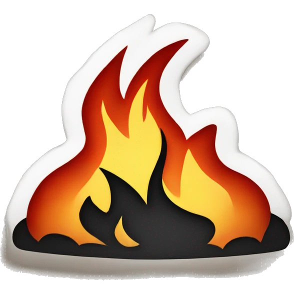 fire warning sign emoji
