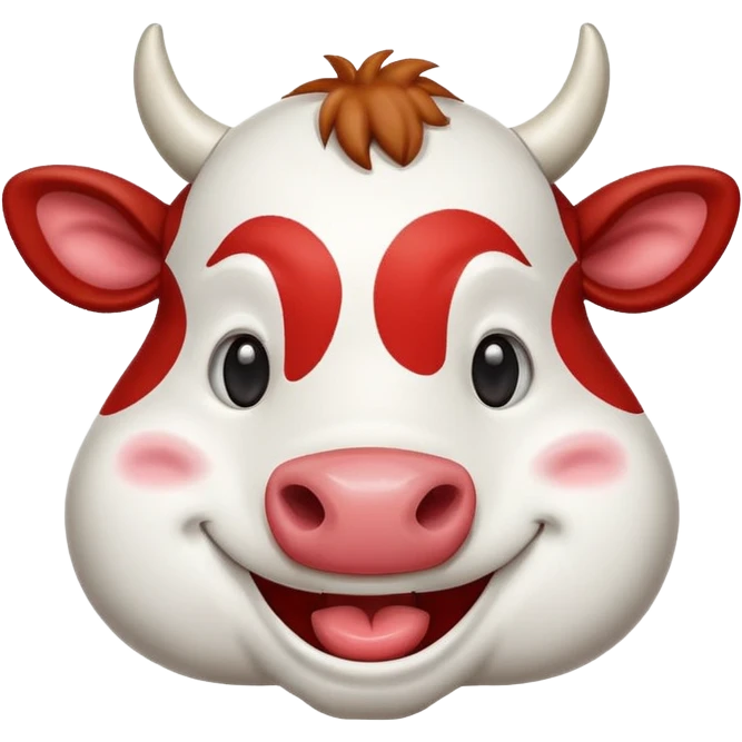 Laughing cow emoji