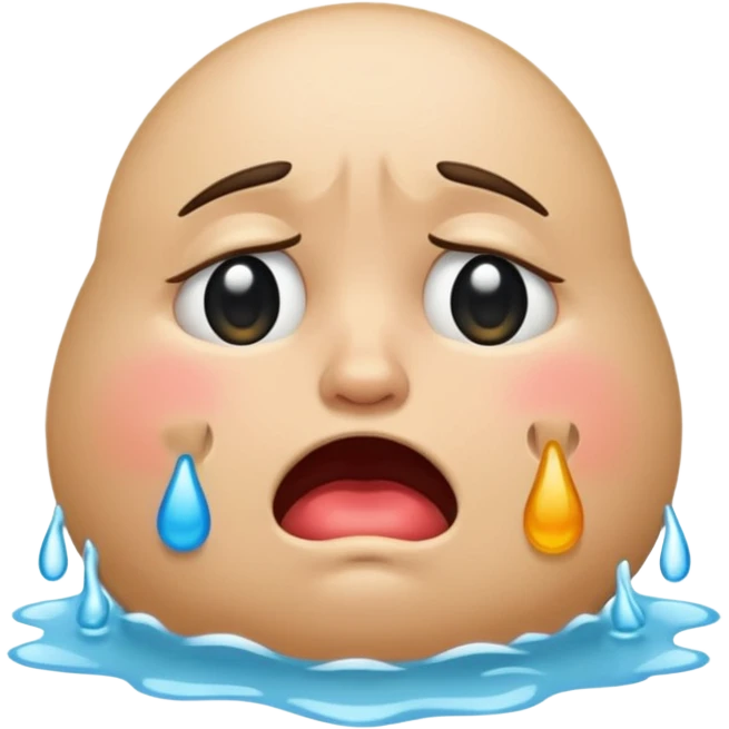 Crying big butt emoji
