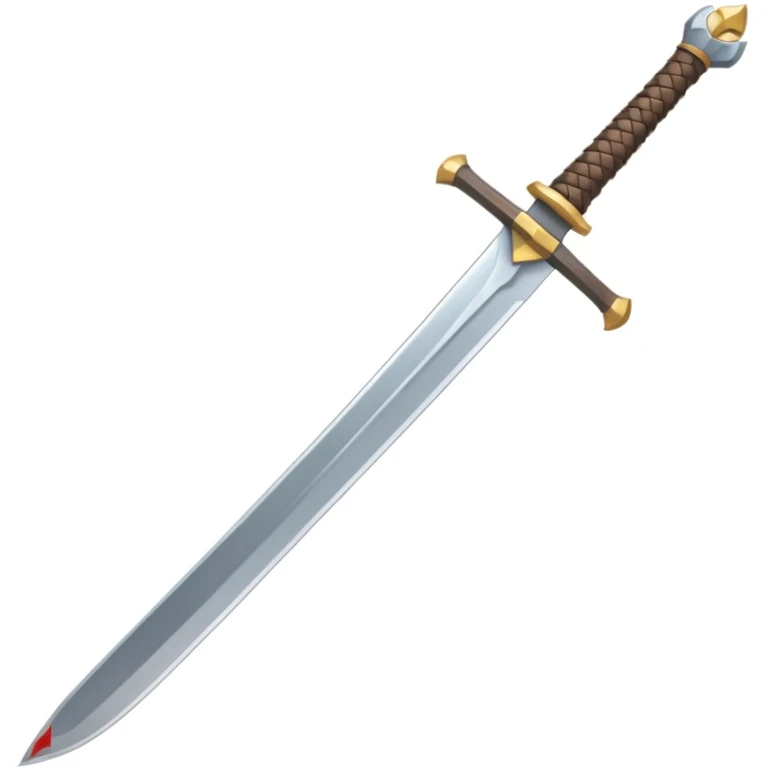 a viking blade, bastard sword, pixel art style, transparent background emoji