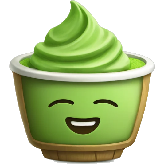 Green matcha emoji