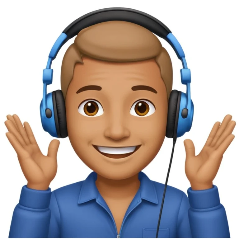 enthusiastic music producer  emoji