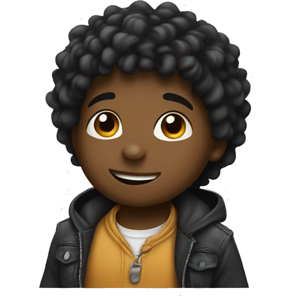 small kid is gigging emoji