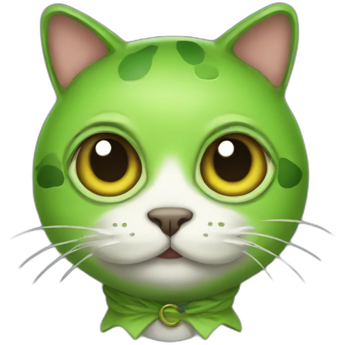 cat in frog costume emoji