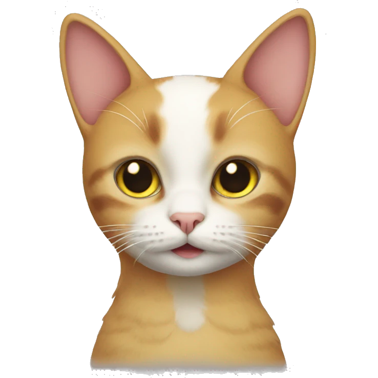 Cat chicken emoji
