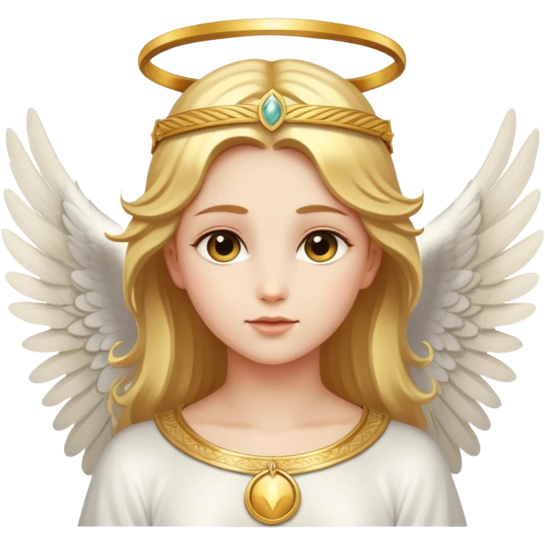 Angel with halo and wings emoji
