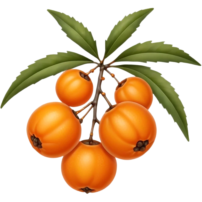 single sea buckthorn fruit emoji