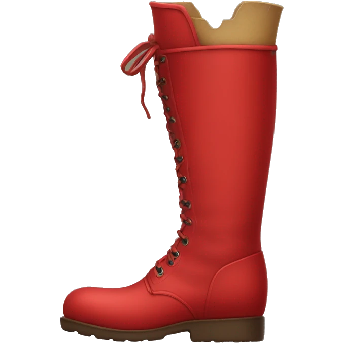 Red LONG boot emoji