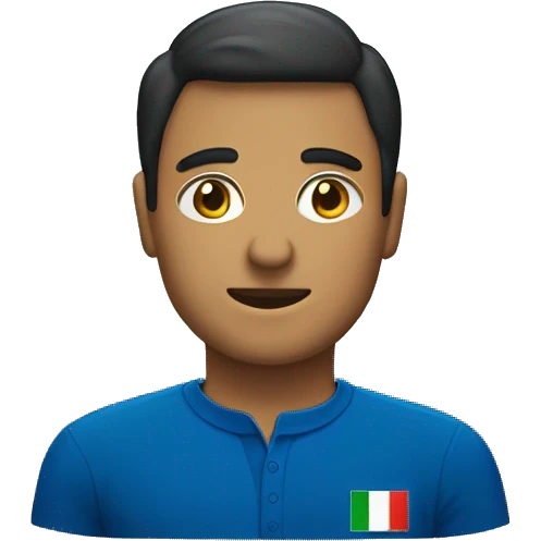 dark blue shirt that says italia on it emoji