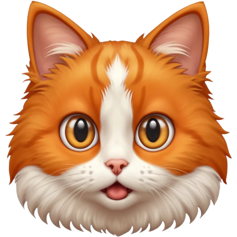 A shocked cat emoji