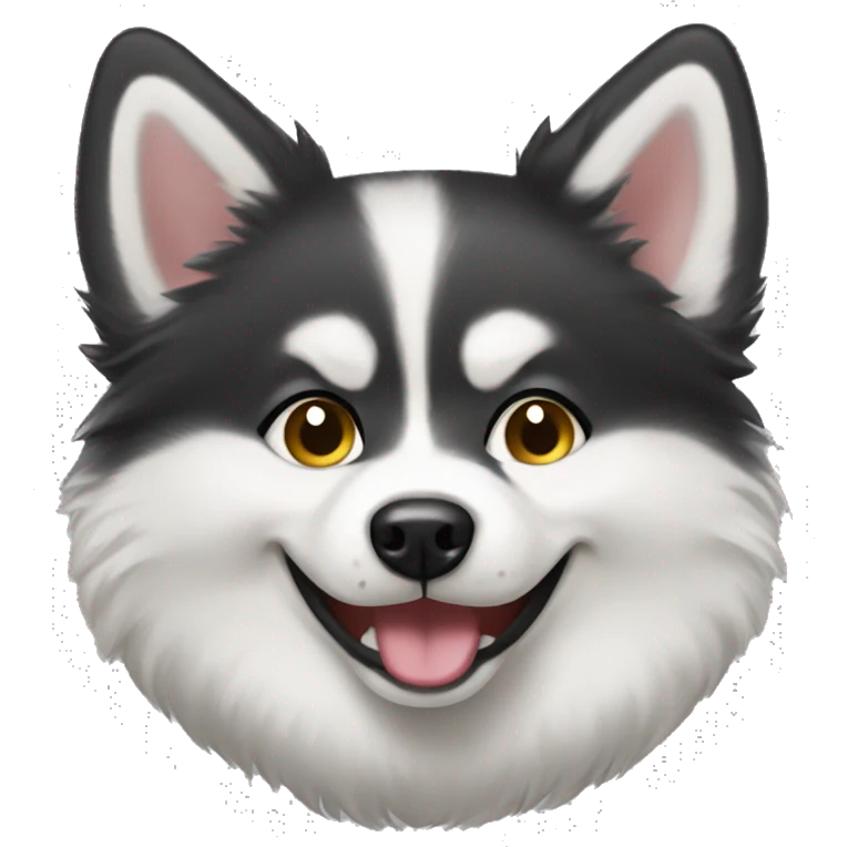 Smiley pomsky  emoji