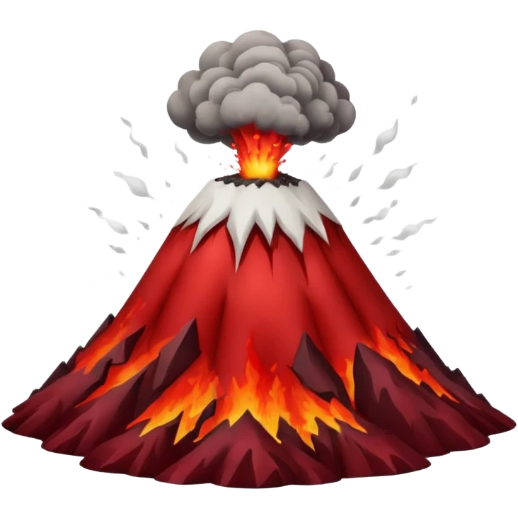 No lava, smoking volcano  emoji
