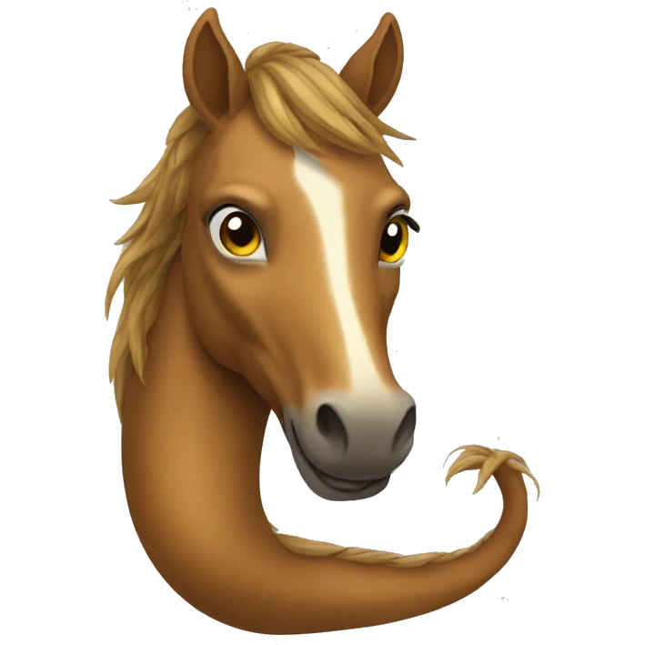 un cheval-serpent  emoji