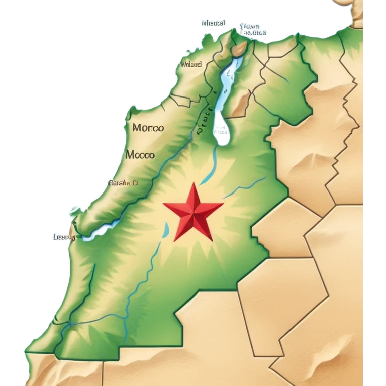 Morocco map emoji