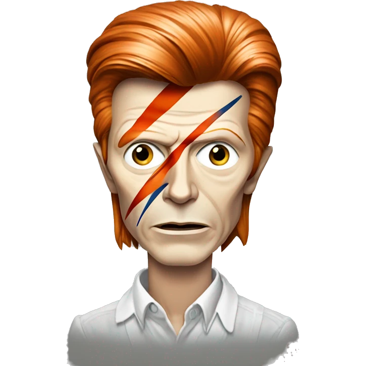 David Bowie but don’t make him creepy emoji