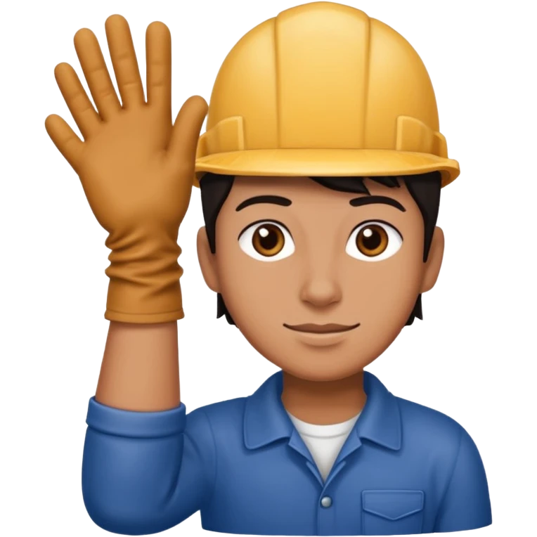 Stair Spotter + gloves, negative character emoji