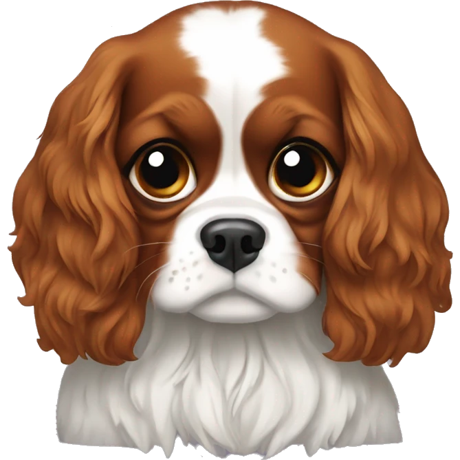 Cavaliers King Charles spaniel hugs emoji