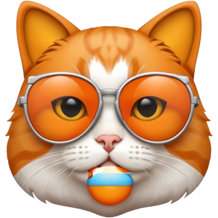 Cat with sunglasses emoji