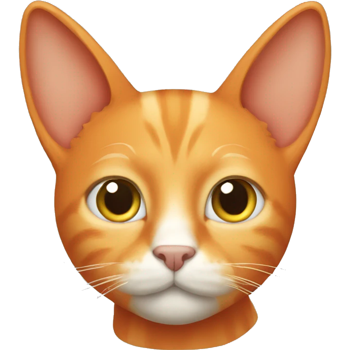 Orange cat with long ears emoji