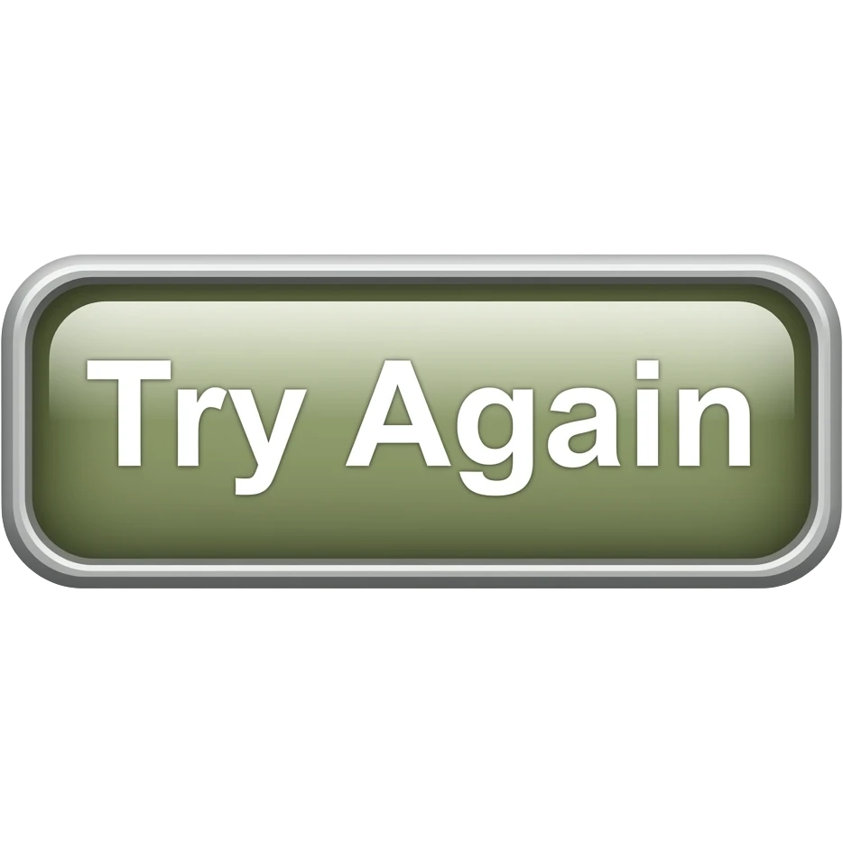 rectangular button with text "Try Again". asperct 16:9 emoji
