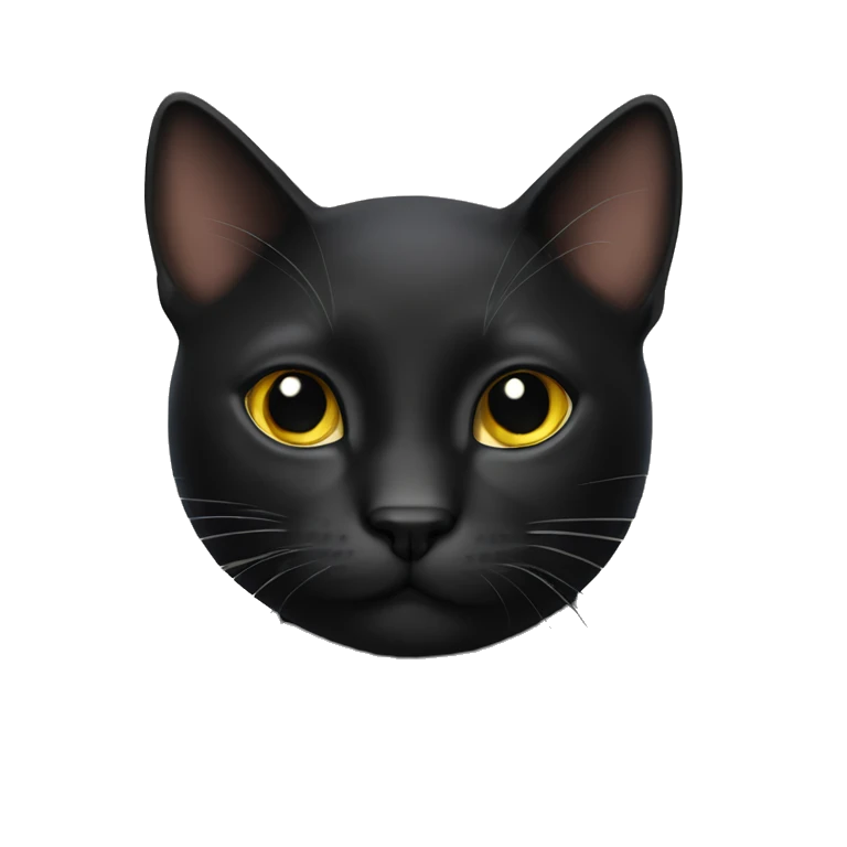 gato negro emoji