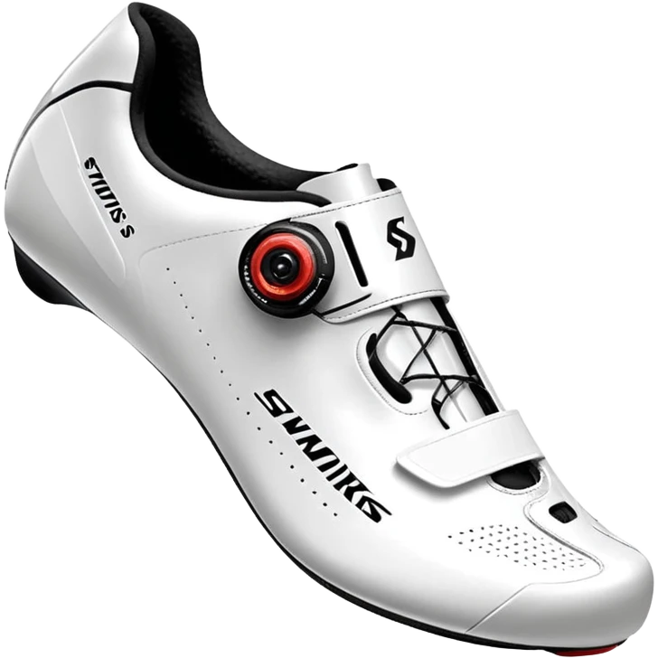 Wight color road cycling shoes looks like s-works torch, without any logo emoji