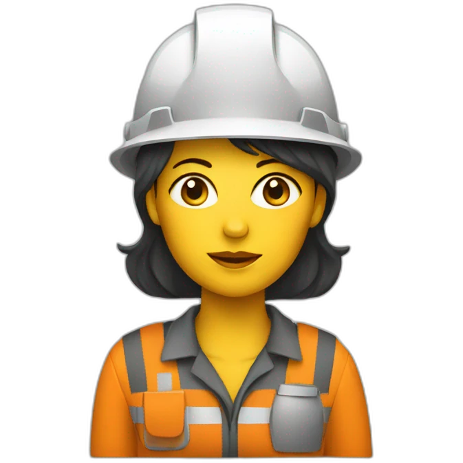 women miner withe helmet emoji