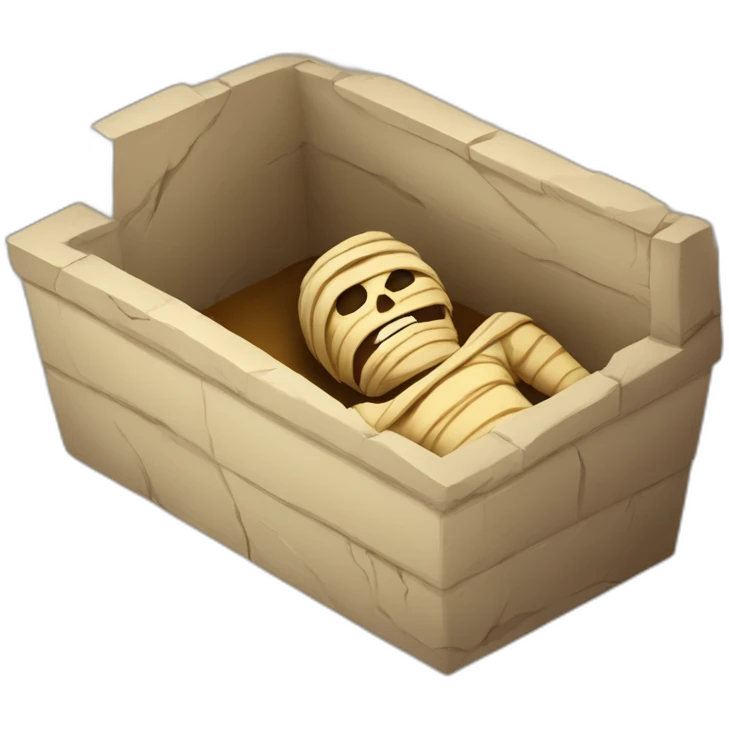 Mummy in sarcophage emoji