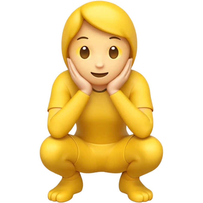 crouching emoji emoji