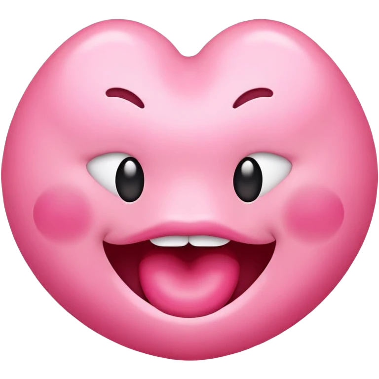 Mouth with heart emoji emoji