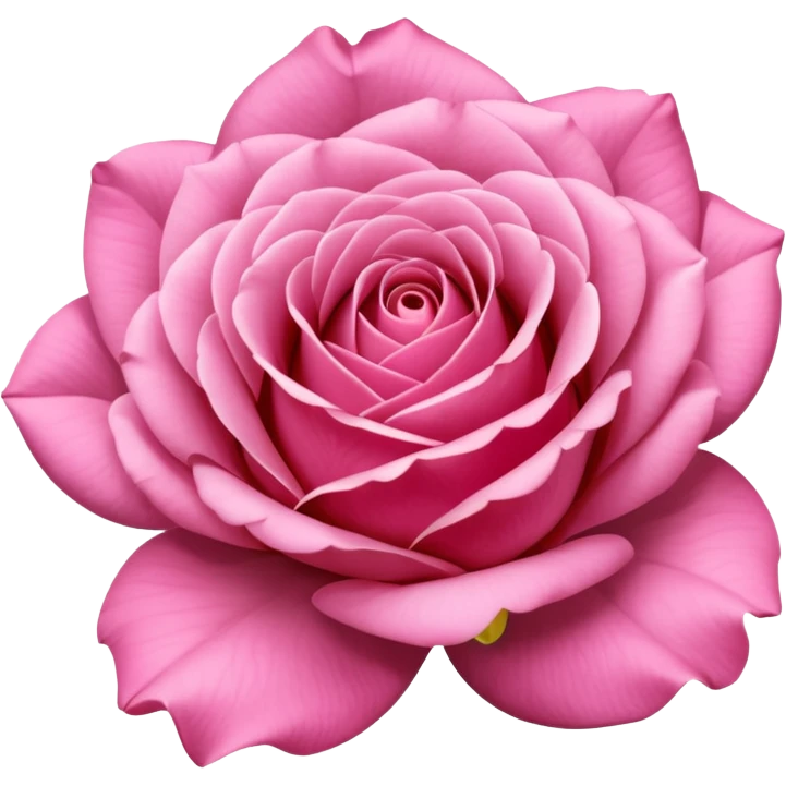 “A Polaroid-style photo of a pink rose  emoji