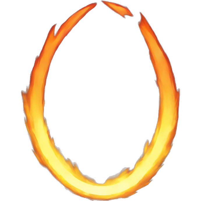 fiery halo emoji
