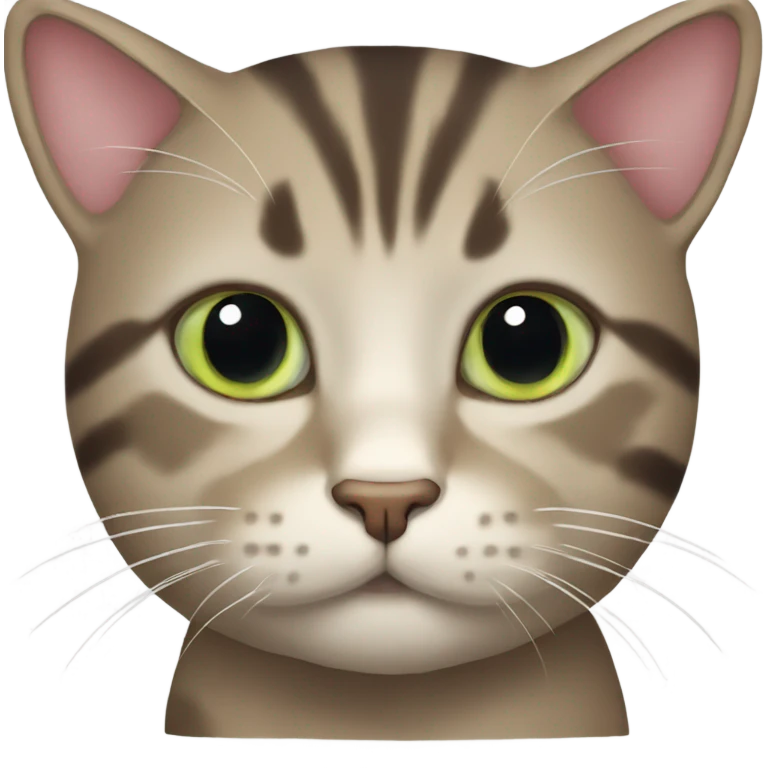Cat with besrd emoji